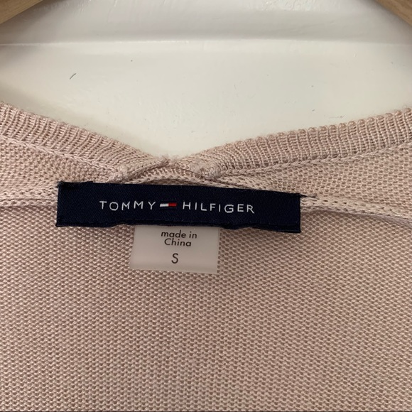 Tommy Hilfiger Lightweight Cardigan Lace Trim S - Picture 5 of 10
